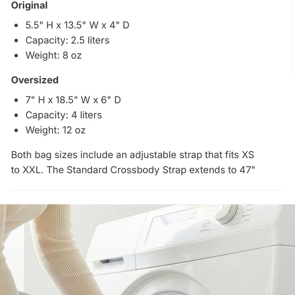 CANVELLE Gray oversized fanny pack with Patterned Strap - Picture 11 of 11